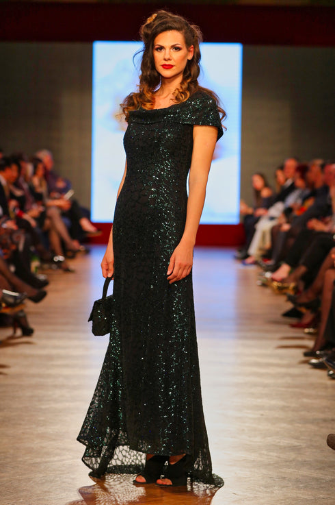 Rochie tull paietat T-66